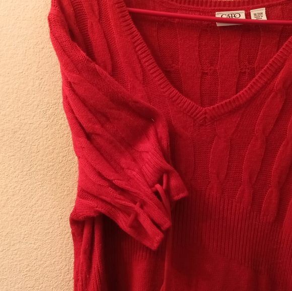 Cato red knitted dress - Picture 3 of 3